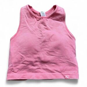 Joylab Pink Racerback Sports Cropped Tank Top Padded Womens Size Small